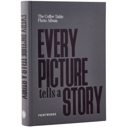 Album foto EVERY PICTURE TELLS A STORY, gri, Printworks