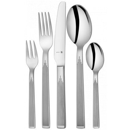 Set tacâmuri ART DECO, 66 buc, argintiu, WMF