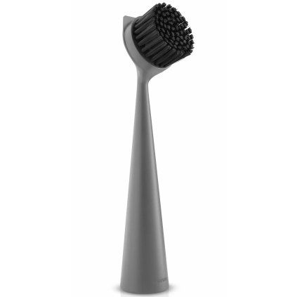 Perie pentru spălat vase 23 cm, gri, plastic, Eva Trio