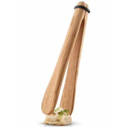 Clește de servit NORDIC KITCHEN 24,5 cm, maro, bambus, Eva Trio