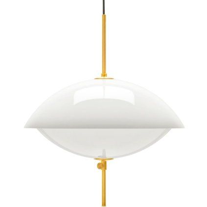 Lampă CLAM 55 cm, alb/alamă, Fritz Hansen