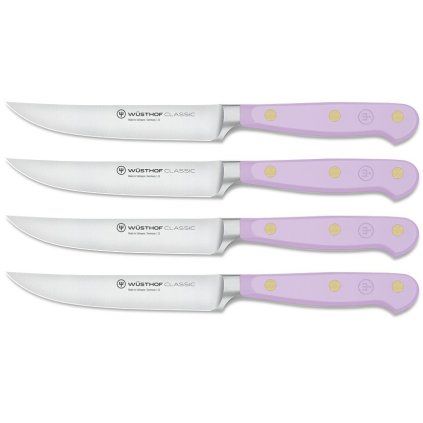 Cuțite pentru friptură CLASSIC COLOUR, set de 4 bucăți, 12 cm, violet yam, Wüsthof