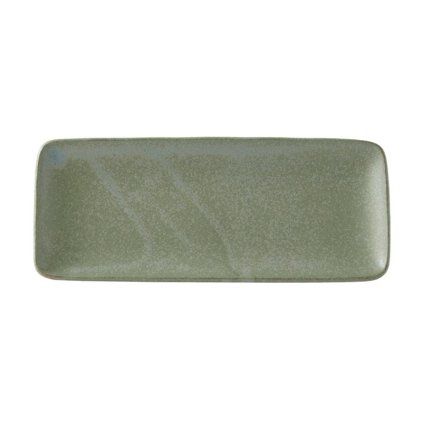 Farfurie de servit GREEN FADE 29,5 x 12 cm, dreptunghiulară, verde, MIJ