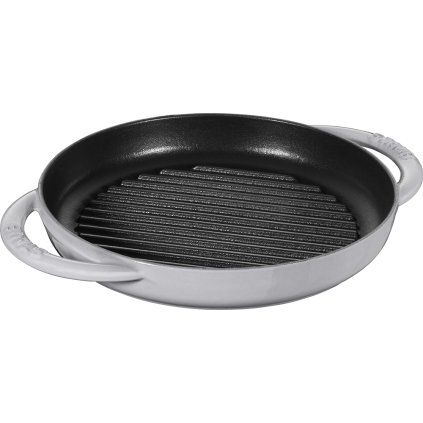 Tigaie grătar din fontă rotundă gri grafit O 30 cm Staub