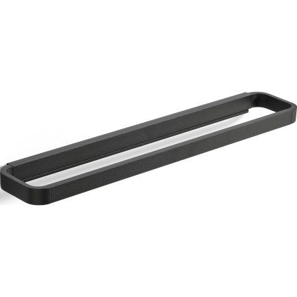 Suport pentru prosoape RIM 44 cm, negru, aluminiu, Zona Danemarca
