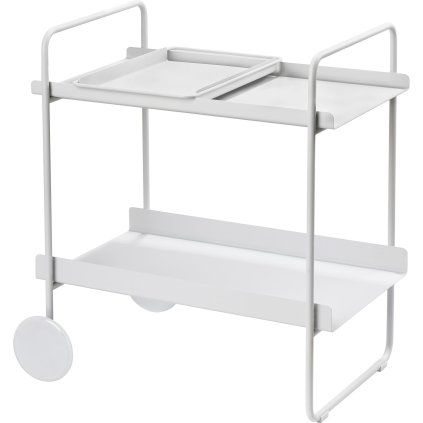 Cărucior pentru masă A-COCKTAIL 66 cm, gri, metal, Zone Denmark