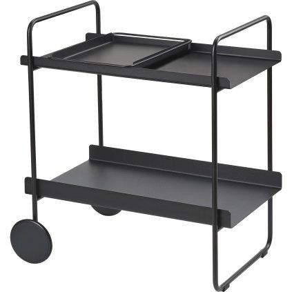 Cărucior pentru masă A-COCKTAIL 66 cm, negru, metal, Zona Danemarca