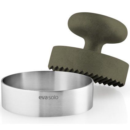 Presă pentru burgeri GREEN TOOL 9 cm, verde, oțel inoxidabil/plastic, Eva Trio