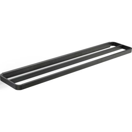 Suport pentru prosoape RIM 70 cm, dublu, negru, aluminiu, Zona Danemarca