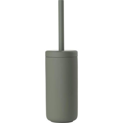 Suport pentru peria de toaletă UME 39 cm, verde măsliniu, ceramică, Zona Danemarca
