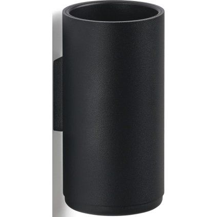 Suport pentru periuță de dinți RIM 14 cm, montat pe perete, negru, aluminiu, Zona Danemarca