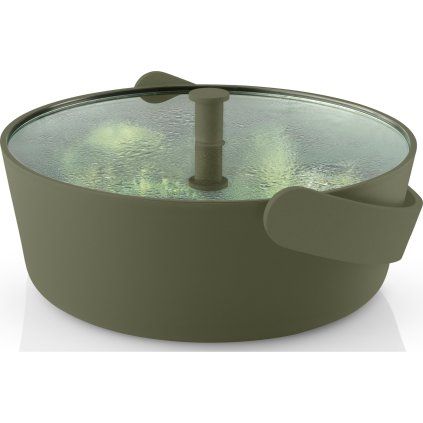 Vas de gătit la aburi pentru microunde GREEN TOOL 2 l, verde, sticlă/plastic, Eva Trio