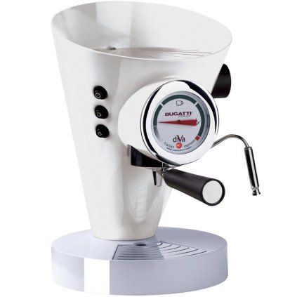 Aparat de cafea espresso DIVA 0,8 l, alb, oțel inoxidabil, Bugatti
