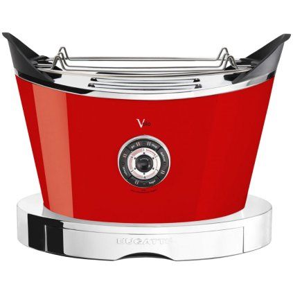 Toaster VOLO 32 cm, roșu, oțel inoxidabil, Bugatti