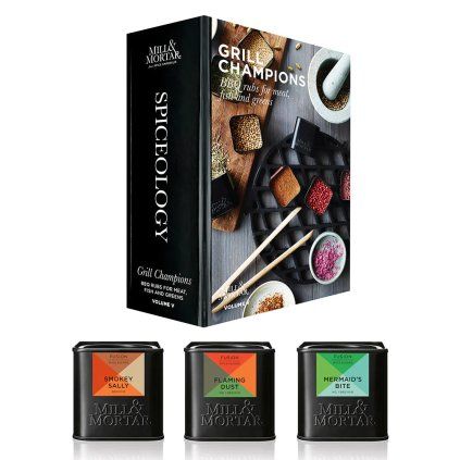 Condimente GRILL CHAMPIONS, set de 3, Mill & Mortar