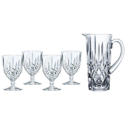 Pahare cu carafa NOBLESSE, set de 5, transparent, Nachtmann