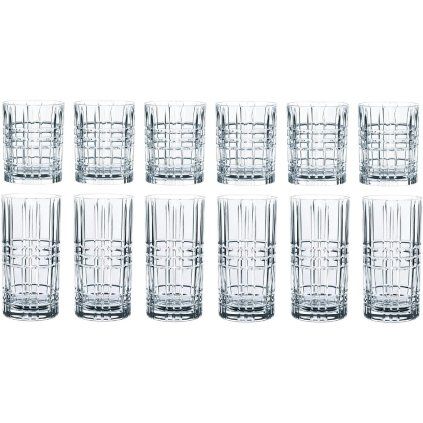 Set de pahare HIGHLAND, pentru long drink și whisky, set de 12 buc, transparent, Nachtmann