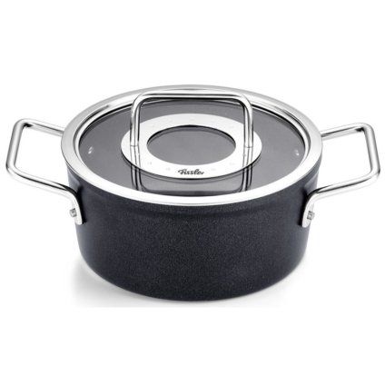 Capac pentru cratiță ADAMANT 18 cm, negru, aluminiu, Fissler