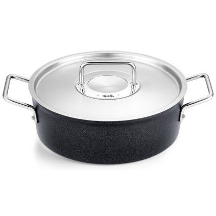 Capac pentru cratiță ADAMANT 28 cm, negru, aluminiu, Fissler
