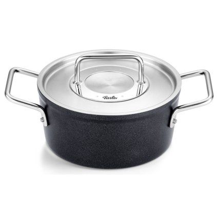 Capac mare pentru cratiță ADAMANT 18 cm, negru, aluminiu, Fissler