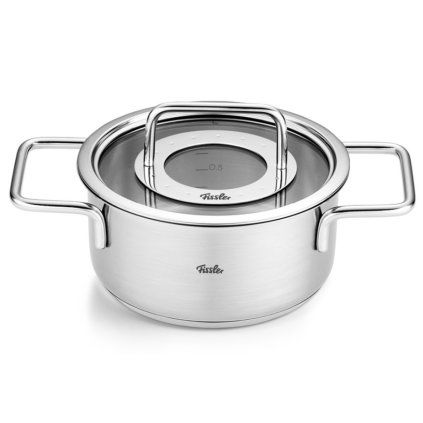 Capac pentru cratiță PURE 16 cm, argintiu, oțel inoxidabil, Fissler
