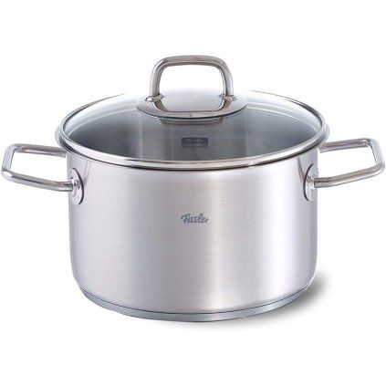 Capac pentru cratiță înaltă VISEO 20 cm, argintiu, oțel inoxidabil, Fissler