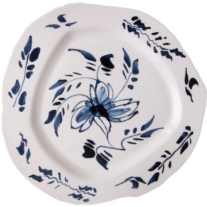 Farfurie pentru cină DIESEL CLASSICS ON ACID ENGLISH DELFT 28 cm, alb, porțelan, Seletti