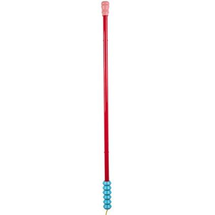 Lumina decor de perete SUPERLINEA 141,5 cm, roșu, lemn/plastic, Seletti