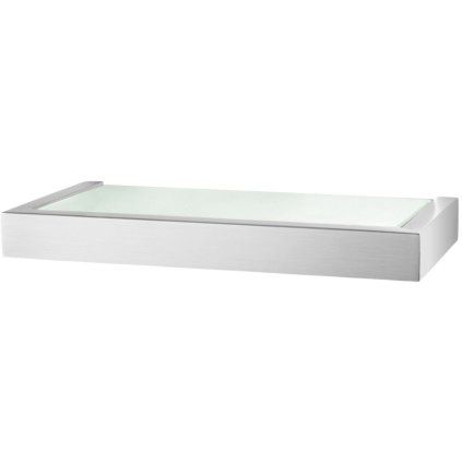 Etajeră de baie LINEA 26 cm, mat, oțel inoxidabil/glonț, Zack