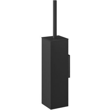 Perie de toaletă CARVO 42 cm, montat pe perete, negru, oțel inoxidabil, Zack
