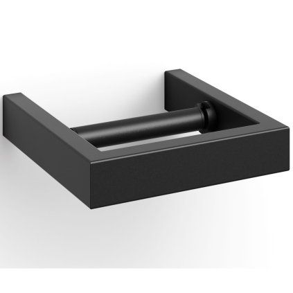 Suport pentru hârtie igienică LINEA 15 cm, negru, oțel inoxidabil, Zack