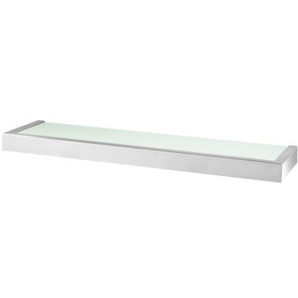 Etajeră de baie LINEA 46 cm, mat, oțel inoxidabil/glonț, Zack