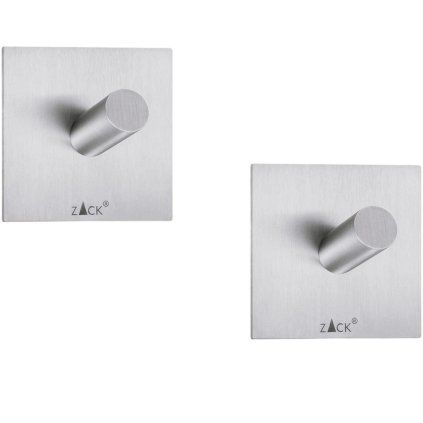 Cârlig pentru prosoape 4 cm, set de 2, mat, oțel inoxidabil, Zack