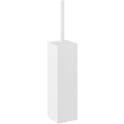 Perie de toaletă CARVO 42 cm, în picioare, alb, oțel inoxidabil, Zack