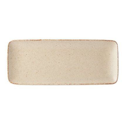 Farfurie de servit SAND FADE 29,5 x 12 cm, bej, MIJ