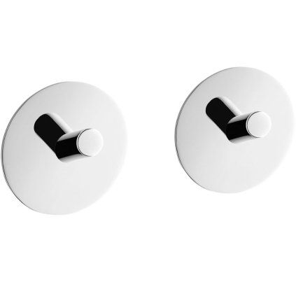 Cârlig pentru prosoape 4,5 cm, set de 2, lustruit, din oțel inoxidabil, Zack