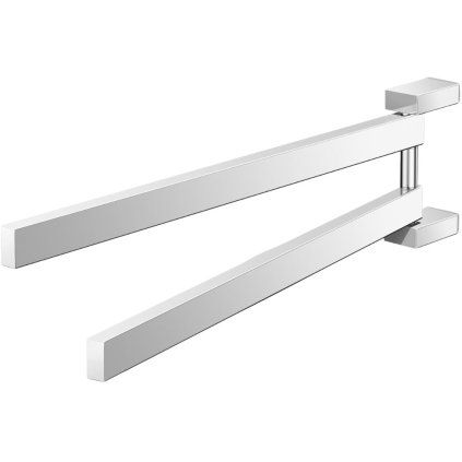 Suport pentru prosoape LINEA 44 cm, dublu, lustruit, din oțel inoxidabil, Zack