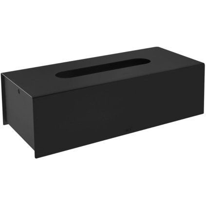 Suport pentru cutii de șervețele PURO 25 cm, negru, oțel inoxidabil, Zack