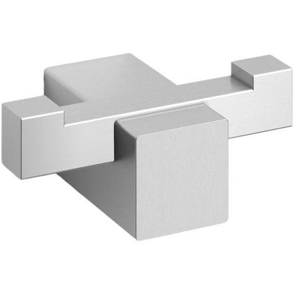 Cârlig pentru prosoape CARVO 6 cm, dublu, mat, din oțel inoxidabil, Zack