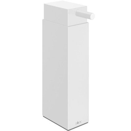 Dozator de săpun LINEA 190 ml, în picioare, alb, din oțel inoxidabil, Zack