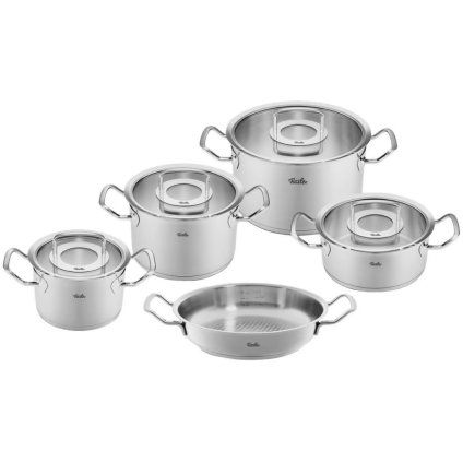 Set de vase pentru gătit ORIGINAL PROFI, cu tigaie, set de 5 buc, inox, Fissler