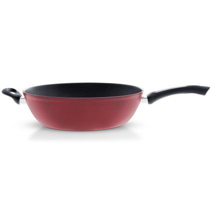 Tigaie Wok COLOR EDITION 32 cm, roșu, aluminiu, Fissler