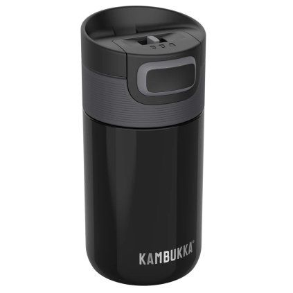 Cană Thermos ETNA 300 ml, negru ca smoala, din oțel inoxidabil, Kambukka
