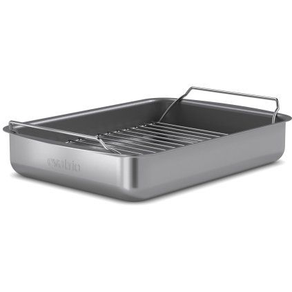 Tigaie pentru prăjire PROFESSIONAL 30 x 22 cm, cu grătar, gri, aluminiu, Eva Trio
