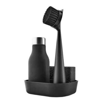 Set pentru spălatul vaselor, 4 buc., negru, Eva Trio