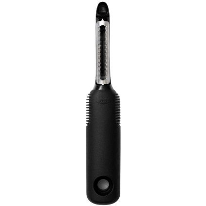 Decojitor de legume GOOD GRIPS 18 cm, zimțată, negru, plastic, OXO