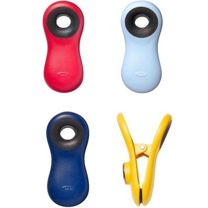 Clipsuri pentru pungi GOOD GRIPS, magnetic, set de 4, plastic, OXO