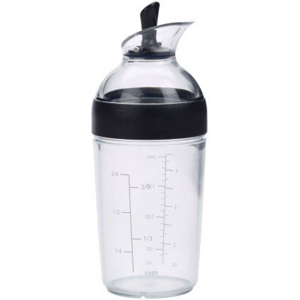 Shaker pentru dressing GOOD GRIPS 236 ml, negru, plastic, OXO