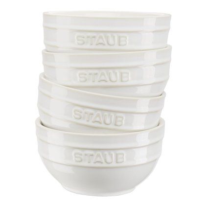 Bol de masă 400 ml, set de 4, fildeș, ceramică, Staub