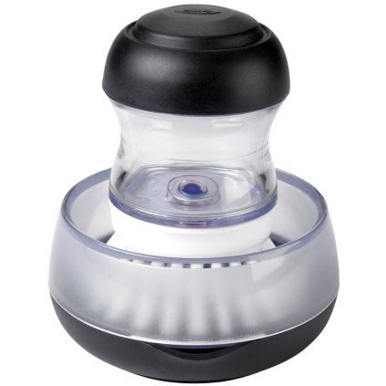 Perie de vase GOOD GRIPS, cu dozator, negru, nailon, OXO